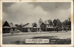 Lake View Motel - 12 Miles South of Valdosta, Georgia, on U.S. 41 Twin Lakes, GA Postcard Postcard