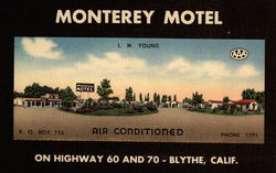 Monterey Motel Postcard