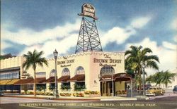 The Brown Derby Restaurant - 9537 Wilshire Blvd Beverly Hills, CA Postcard Postcard