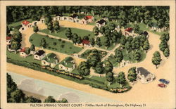Fulton Springs Tourist Court Birmingham, AL Postcard Postcard