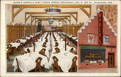 Mader's German Restaurant Milwaukee, WI Postcard Postcard