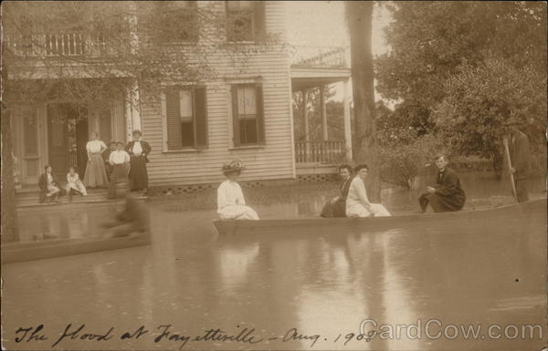 The Flood at Fayetteville - Aug. 1908 North Carolina