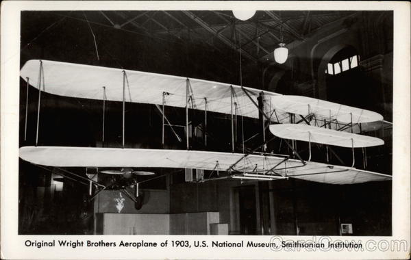 Original Wright Brothers Aeroplane of 1903, U.S. National Museum, Smithsonian Institution Washington