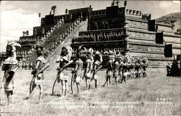 Warriors in Mexico at a Pyramid