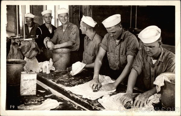 Navy Men Cooking