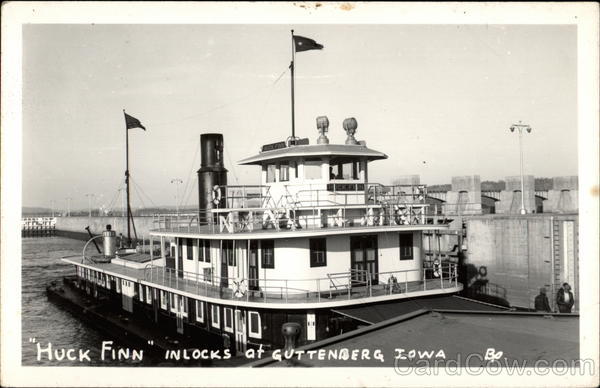 Huck Finn In Locks Guttenberg Iowa