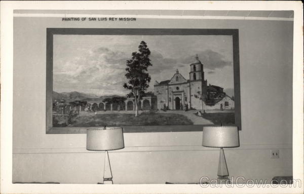 Painting of San Luis Rey Mission San Diego California
