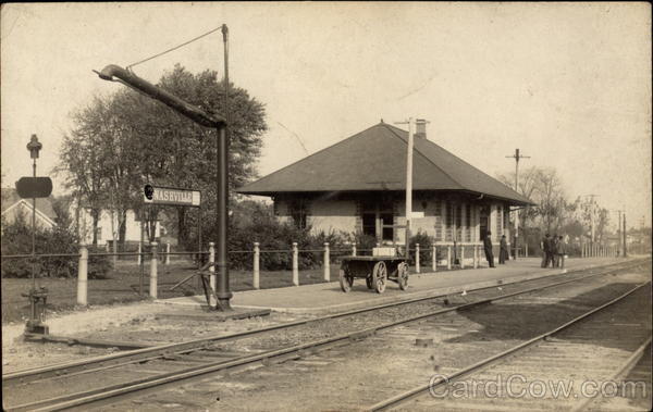 View of the Railroad Depot Nashville Michigan