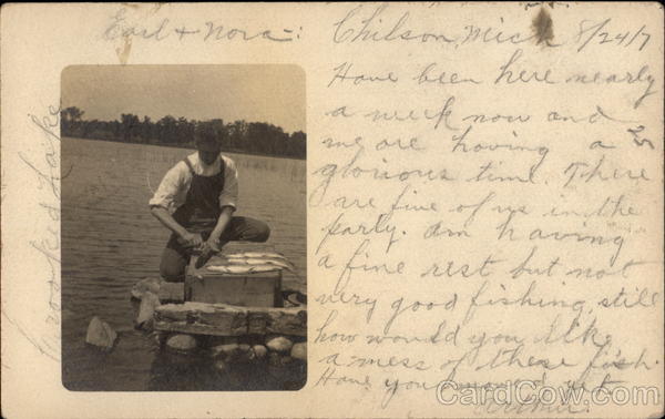 Cleaning Fish Chilson Michigan