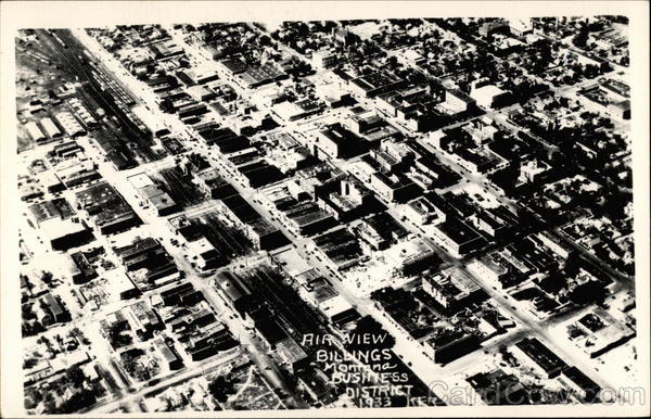 Air View of Business District Billings Montana
