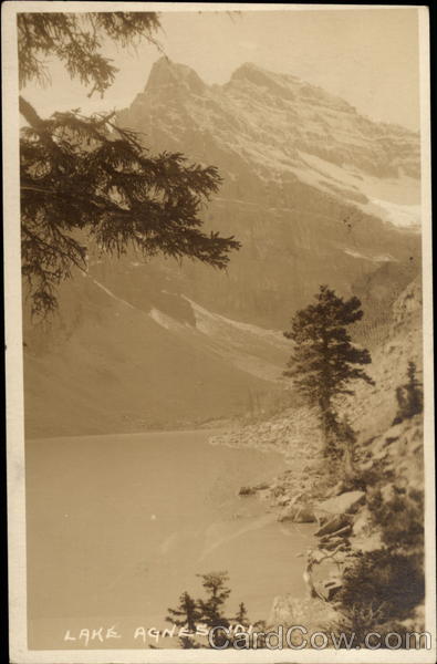 View down on Lake Agnes Canada Misc. Canada