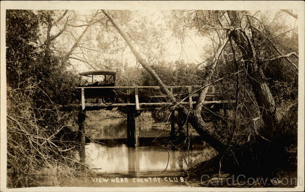 View Near Country Club, 1915 Brownsville Texas