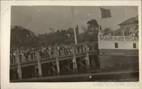 Glen Island Boat at Pier Boats, Ships