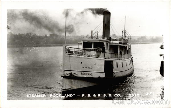 Steamer Rockland PB&RSB Co Steamers