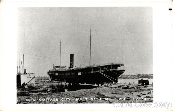 S. S. Cottage City - Built Bath, ME. 1890 Steamers