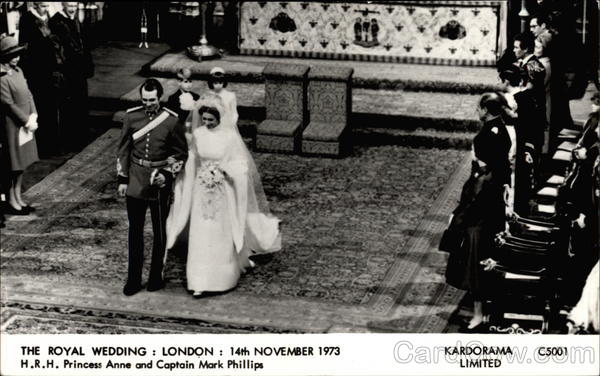 The Royal Wedding H.R.H Princess Anne and Mark Phillips London United Kingdom