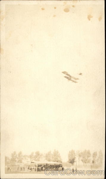 Biplane in flight Aircraft