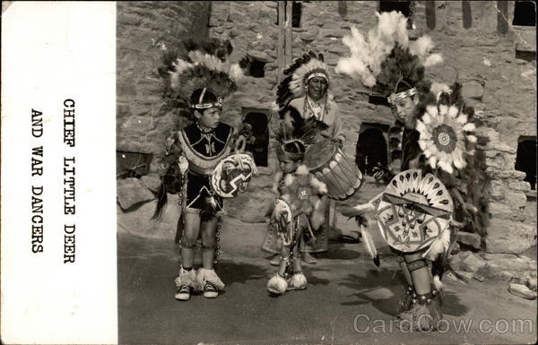 Chief Little Deer and War Dancers Native Americana