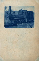 A Railroad Locomotive Postcard