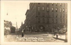 Phillips Ave. Looking So. From 9th St Sioux Falls, SD Postcard Postcard