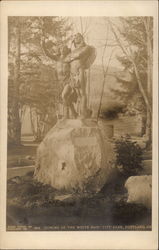 Coming of the White Man Postcard