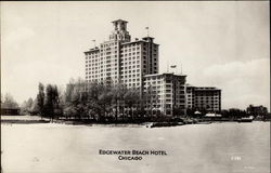 Edgewater Beach Hotel in Chicago Illinois Postcard Postcard