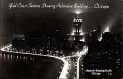 Gold Coast Section Showing Palmolive Building Chicago, IL Postcard Postcard
