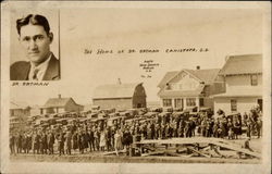 The Home of Dr. Ortman Canistota, SD Postcard Postcard