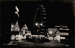 Amusement park Wien Prator Riesenrad Amusement Parks Postcard Postcard