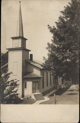View of a church in Osceola Pennsylvania Postcard Postcard