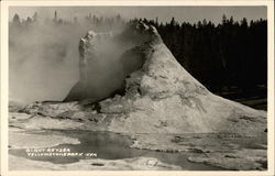 Giant Geyser, Yellowstone Park Postcard