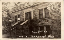 008-3 Hospital Amhearst, Ohio Postcard