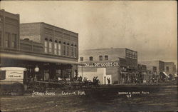 Street Scene Delivery Wagons Clovis, NM Postcard Postcard