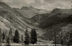 Leadking Basin showing the Maroon Bells Postcard