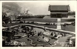 View of the Bernheimer Oriental Gardens Postcard
