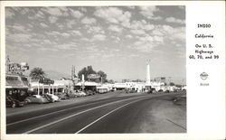 On US Highways 60, 70, and 99 Indio, CA Postcard Postcard