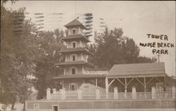 Tower Maple Beach Park Postcard