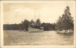 Yacht Castanet in the Needle's Eye Postcard