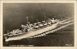 U.S. Naval Ship General H.B. Freeman Postcard