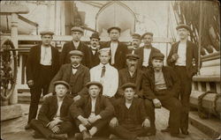 Group of sailors on boat Group of sailors on boat
