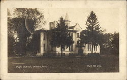 Milton Wisconsin High School Postcard