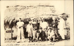 1919 Cubans with Sailors Postcard Postcard