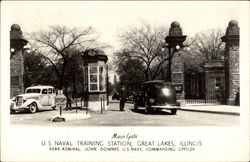 Main Gate Great Lakes, IL Postcard Postcard