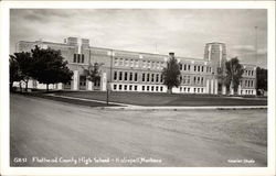 View of Flathead County High School Kalispell, MT Postcard Postcard