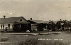 Residence Section Baker, MT Postcard Postcard