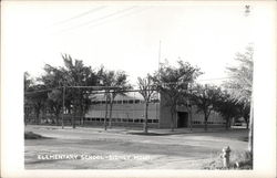 Elementary School Sidney, MT Postcard Postcard