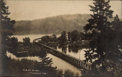 O. R. & N. Bridge Chatcolet, ID Postcard 