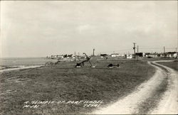 A Glimpse - Scenic Coastal View Port Isabel, TX Postcard Postcard