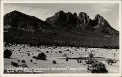 Sawtooth Mountains Seen From Scenic Loop - Elev. 7748 Ft Postcard