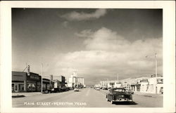 Main Street Perryton, TX Postcard Postcard